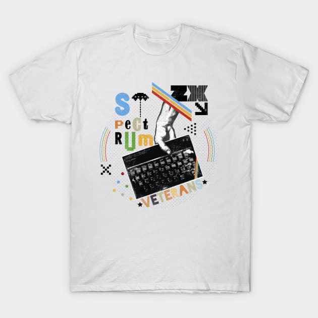 8bit VETERANS ZX Spectrum T-Shirt by hypokondriak